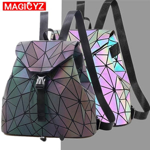Holographic Luminous Sequin Female Backpacks