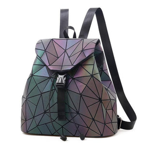 Holographic Luminous Sequin Female Backpacks