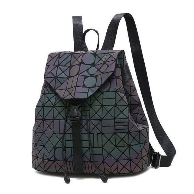 Holographic Luminous Sequin Female Backpacks