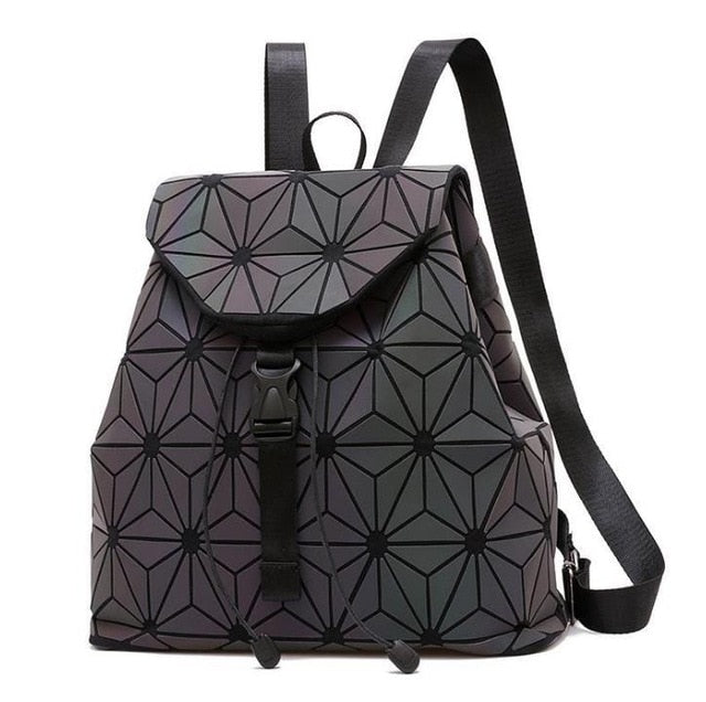 Holographic Luminous Sequin Female Backpacks