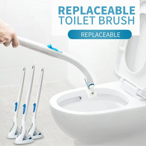Disposable toilet cleaning brush