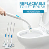 Disposable toilet cleaning brush